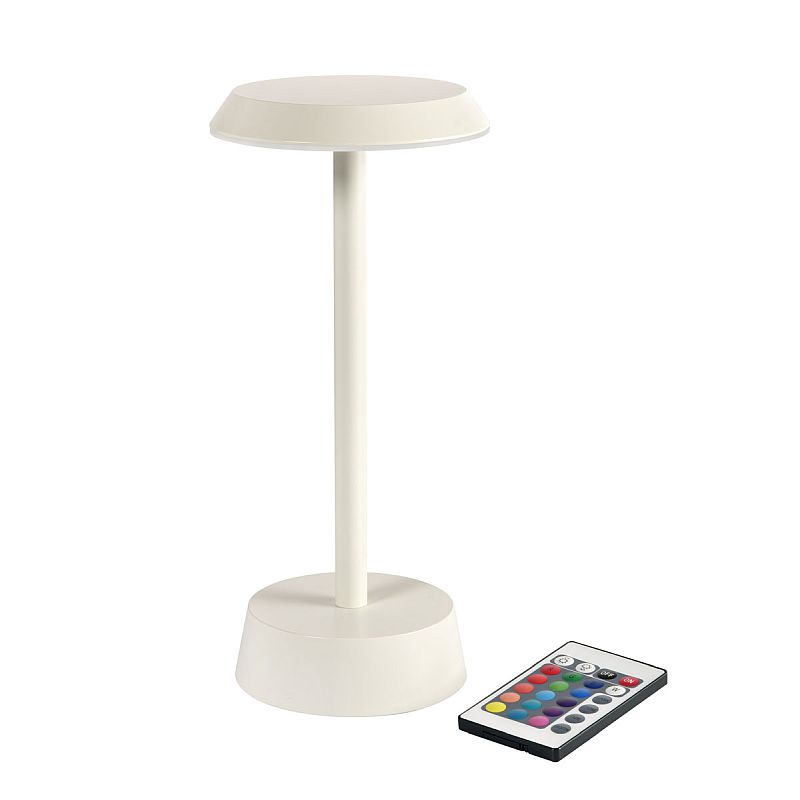 6x DUNI LED Lampe kabellos Ø 11,9 cm Höhe: 26,3 cm "Nour" sand