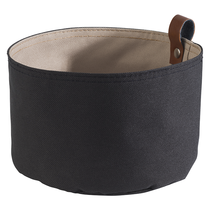 APS Brottasche Ø 17 cm Höhe: 11,5 cm grau, hellbeige