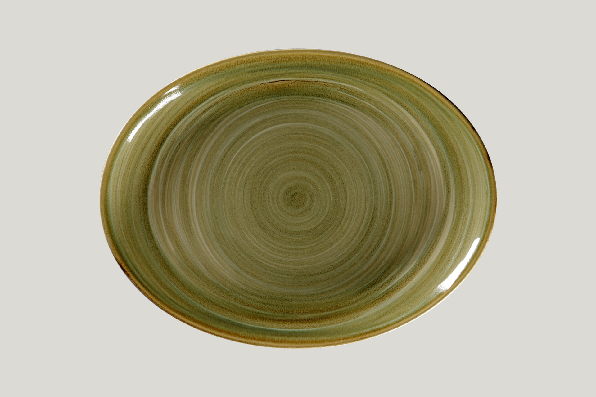 RAK Platte oval L 36 cm B 27 cm RAKSTONE / SPOT emerald (SEMNNOP36)