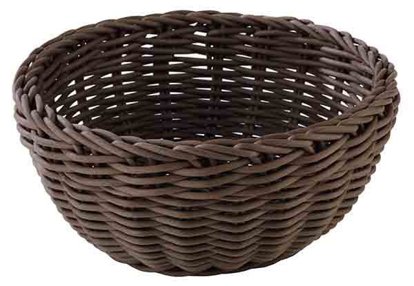 APS Korb, rund  Ø 20 cm, Höhe: 8 cm, braun "PROFI LINE"