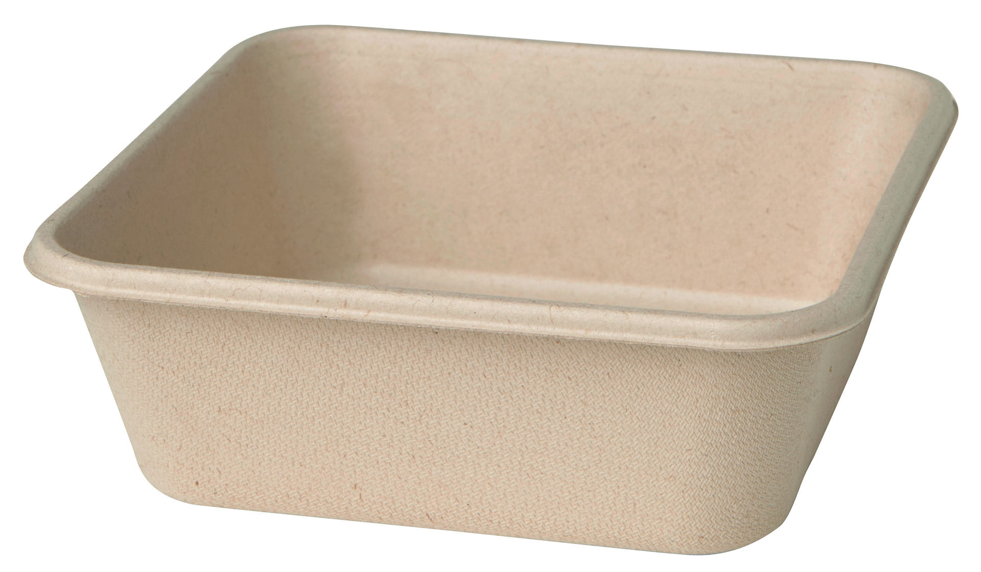 DUNI Menübox aus Bagasse 155 x 155 x 53 mm 900 ml braun  (177006)
