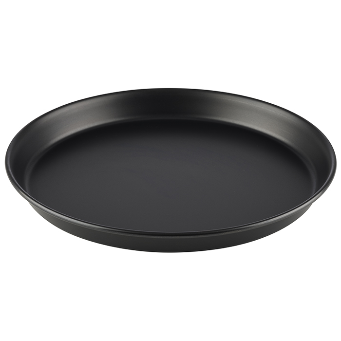 APS Pizzablech 24 cm x 24 cm Höhe: 2,5 cm Schwarz