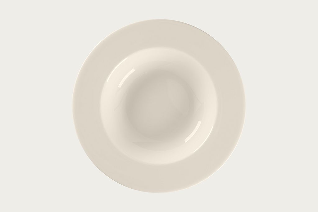 12 x RAK Teller tief rund mit Rand Ø 28 cm H. 4 cm Farbe: Bone China "FEDRA" (BCFRDRP28)