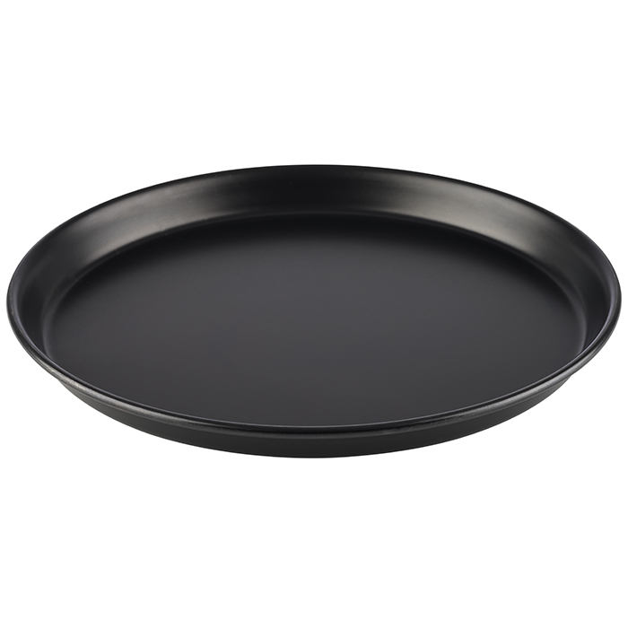 APS Pizzablech 26 cm x 26 cm Höhe: 2,5 cm Schwarz