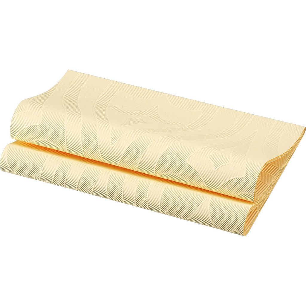 Elegance-Servietten 48 x 48 cm 1/4 Falz Lily cream (168450)