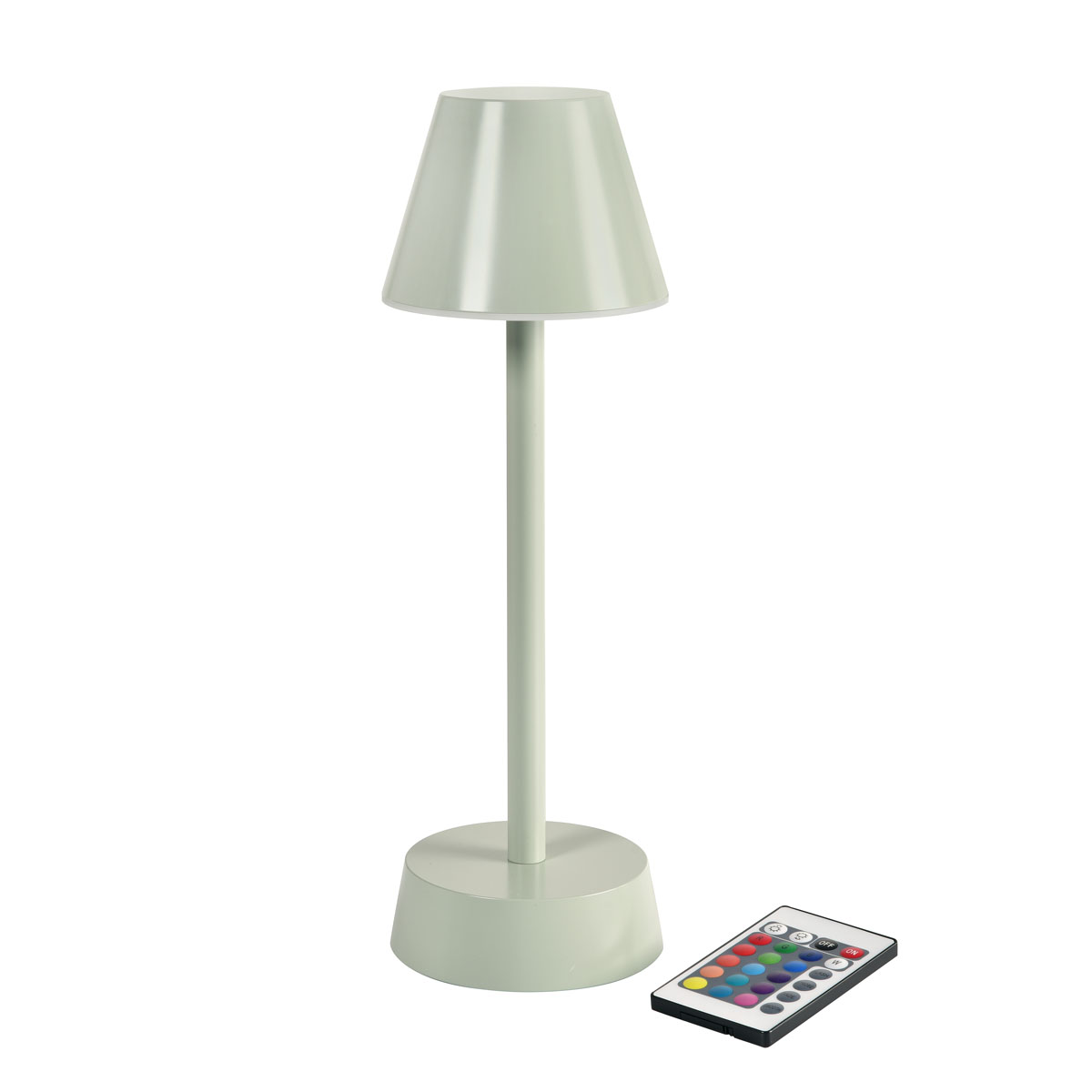 6x DUNI LED Lampe kabellos Ø 10,3 cm Höhe: 32 cm "Zelda" grün