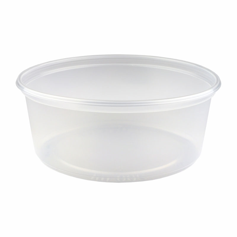 Verpackungsbecher PP 200 ml Ø 101 mm h 41 mm rund glatt transparent