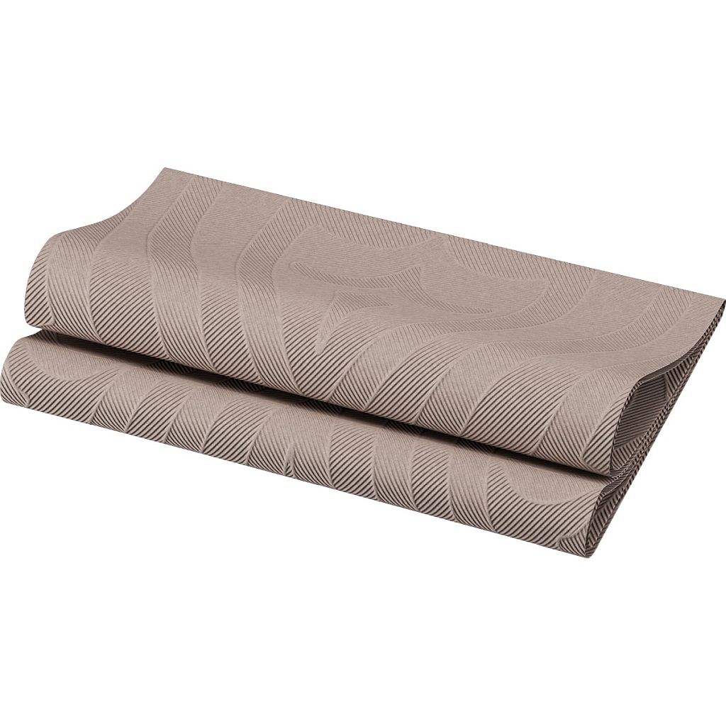 Elegance-Servietten 40 x 40 cm 1/4 Falz Lily greige (178641)