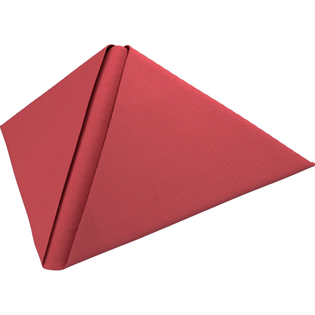 Dunilin-Servietten 48 x 48 cm 1/4 Falz Bordeaux (186758)