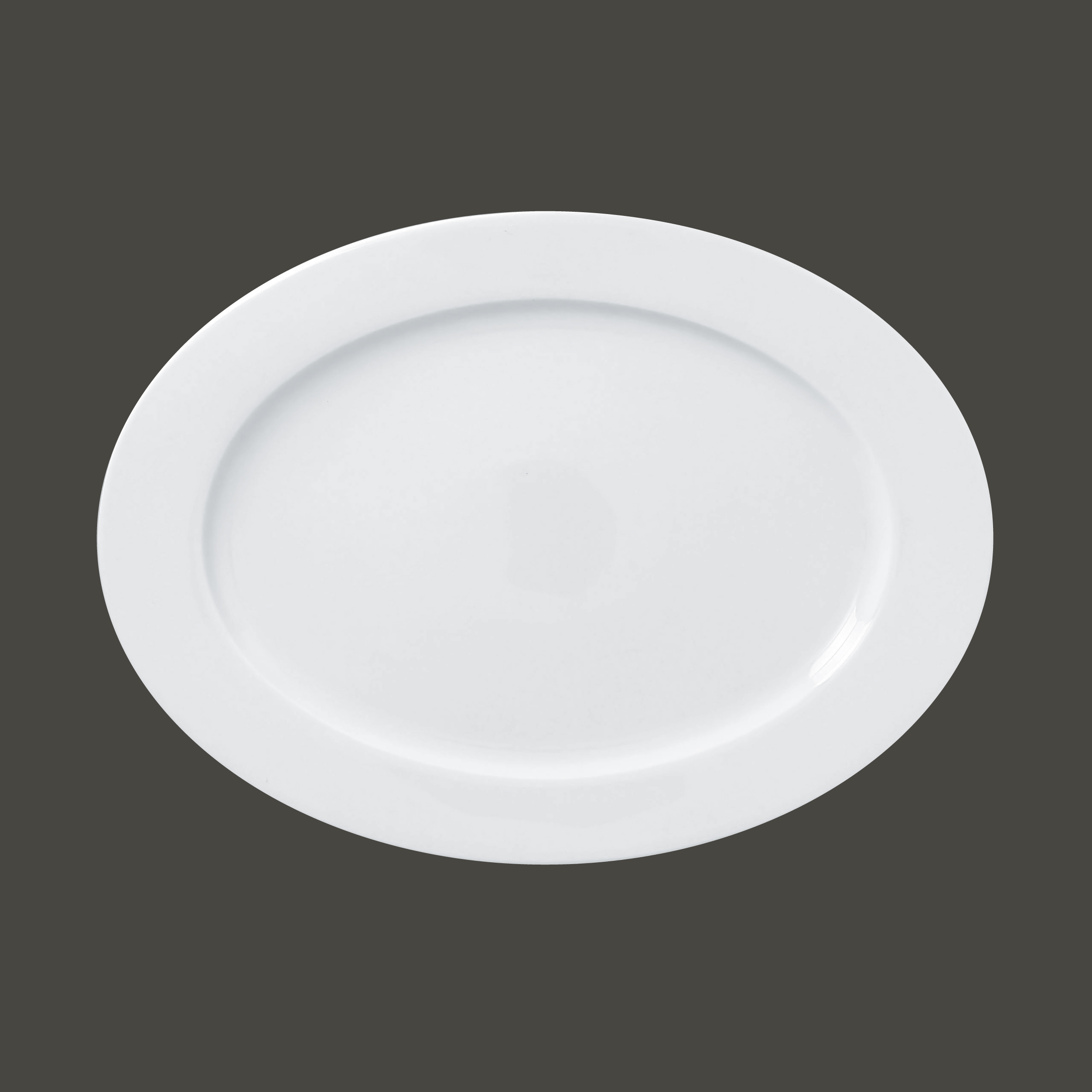 RAK Platte oval L 33.8 cm W 25 cm Ht. 2.3 cm weiß (ASOP34)