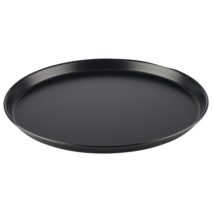 APS Pizzablech 36 cm x 36 cm Höhe: 2,5 cm Schwarz