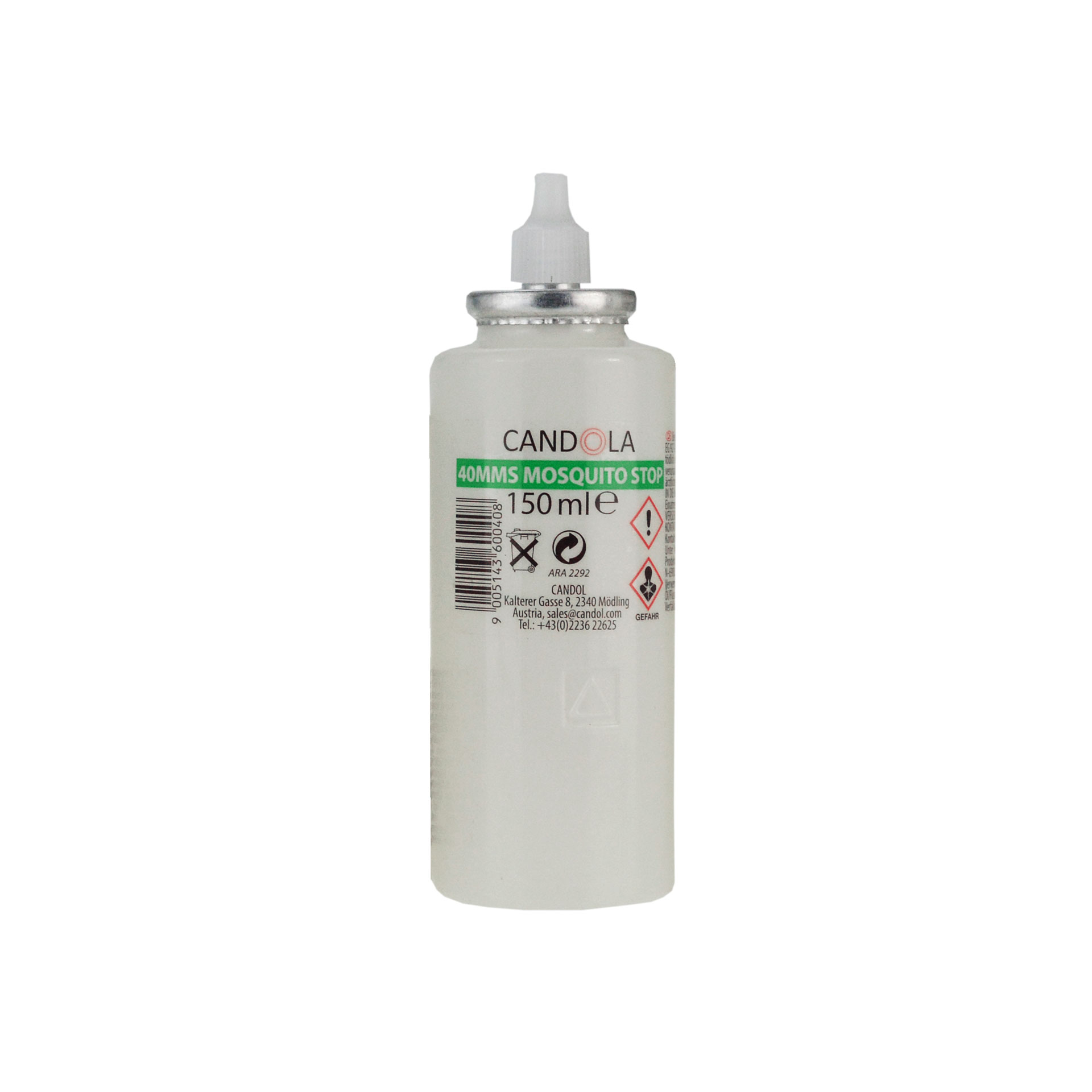 Candola Austauschflasche MOSQUITO STOP 40MMS 150 ml Brenndauer bis 50h -24 Stück