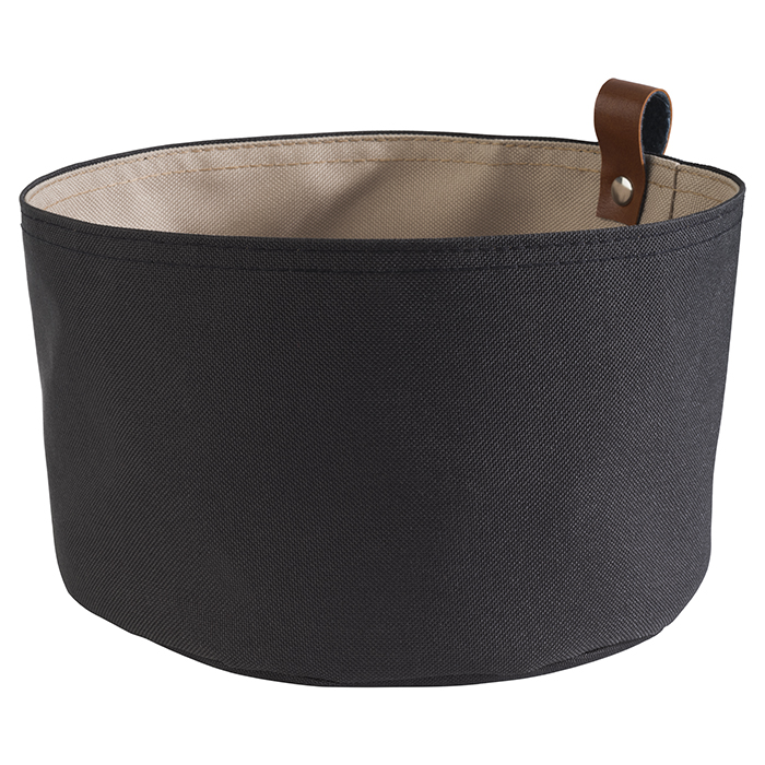 APS Brottasche Ø 20 cm Höhe: 13,5 cm grau, hellbeige