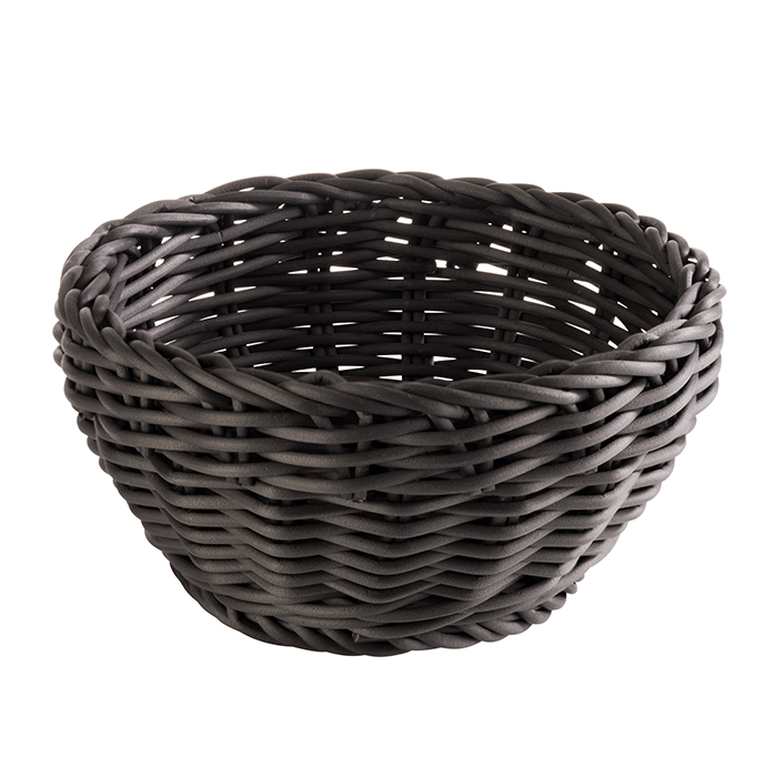 APS Korb, rund  Ø 16 cm, Höhe: 8 cm, schwarz "PROFI LINE"