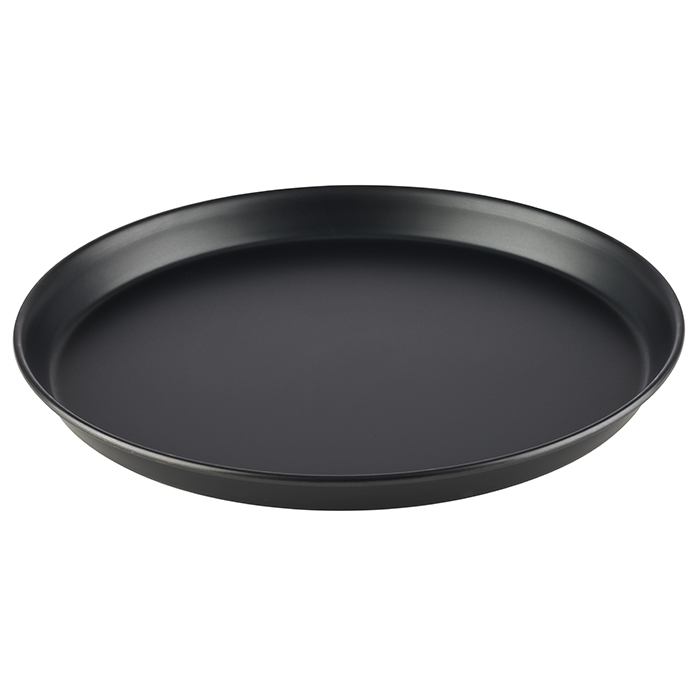 APS Pizzablech 28 cm x 28 cm Höhe: 2,5 cm Schwarz