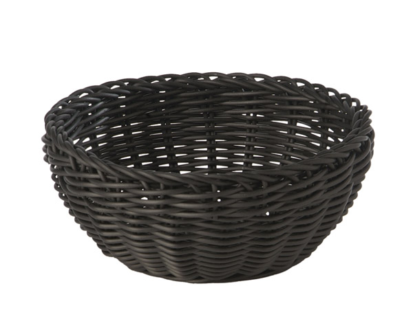 APS Korb, rund  Ø 20 cm, Höhe: 8 cm, schwarz "PROFI LINE"