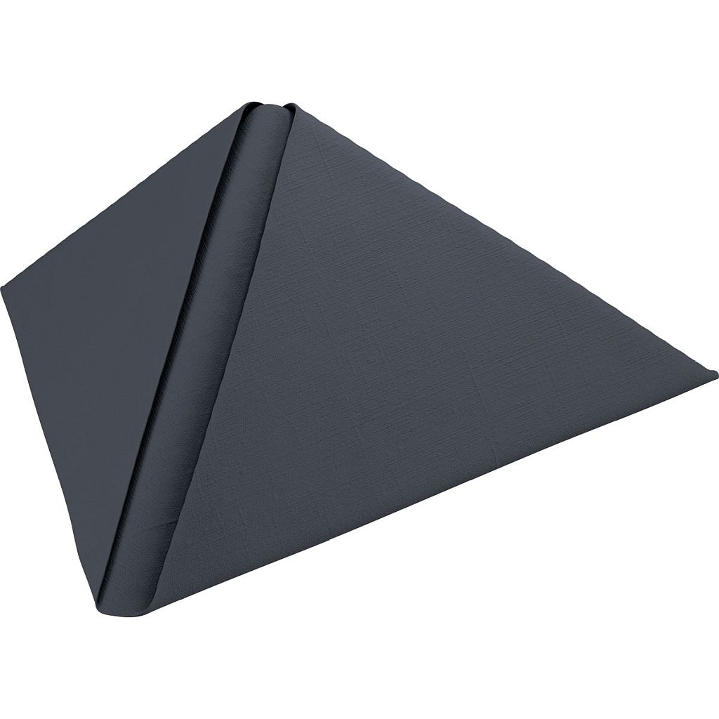Dunilin-Servietten 48 x 48 cm 1/4 Falz schwarz (186781)