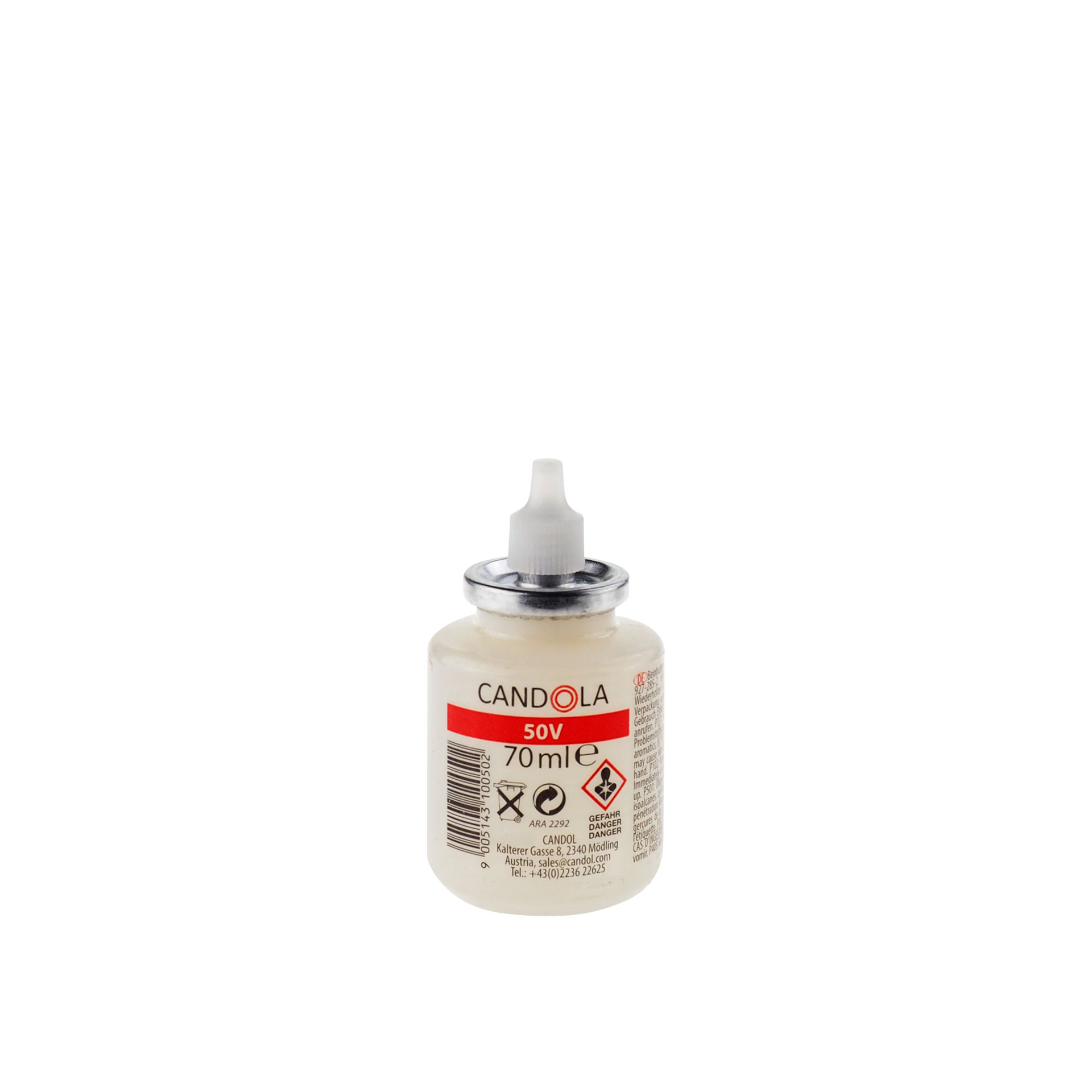 Candola Austauschflasche 50V 70 ml Brenndauer bis 20h - 40 Stück