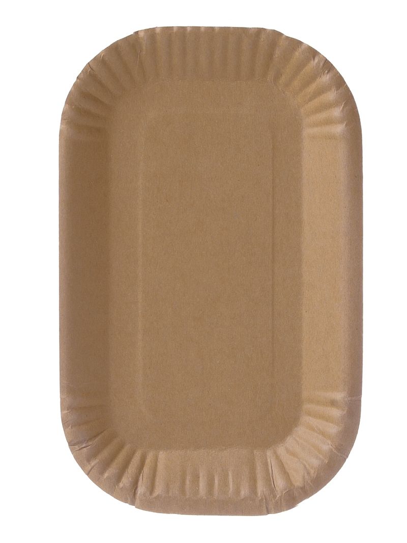 Pappschalen eckig 15 x 23 x 2 cm braun KU 60