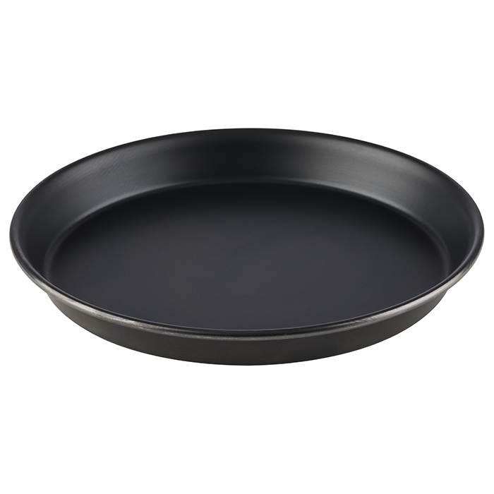 APS Pizzablech 20 cm x 20 cm Höhe: 2,5 cm Schwarz