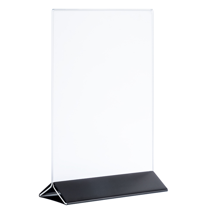 APS Kartenhalter, 2-teilig 7 cm x 15 cm Höhe: 23 cm Schwarz