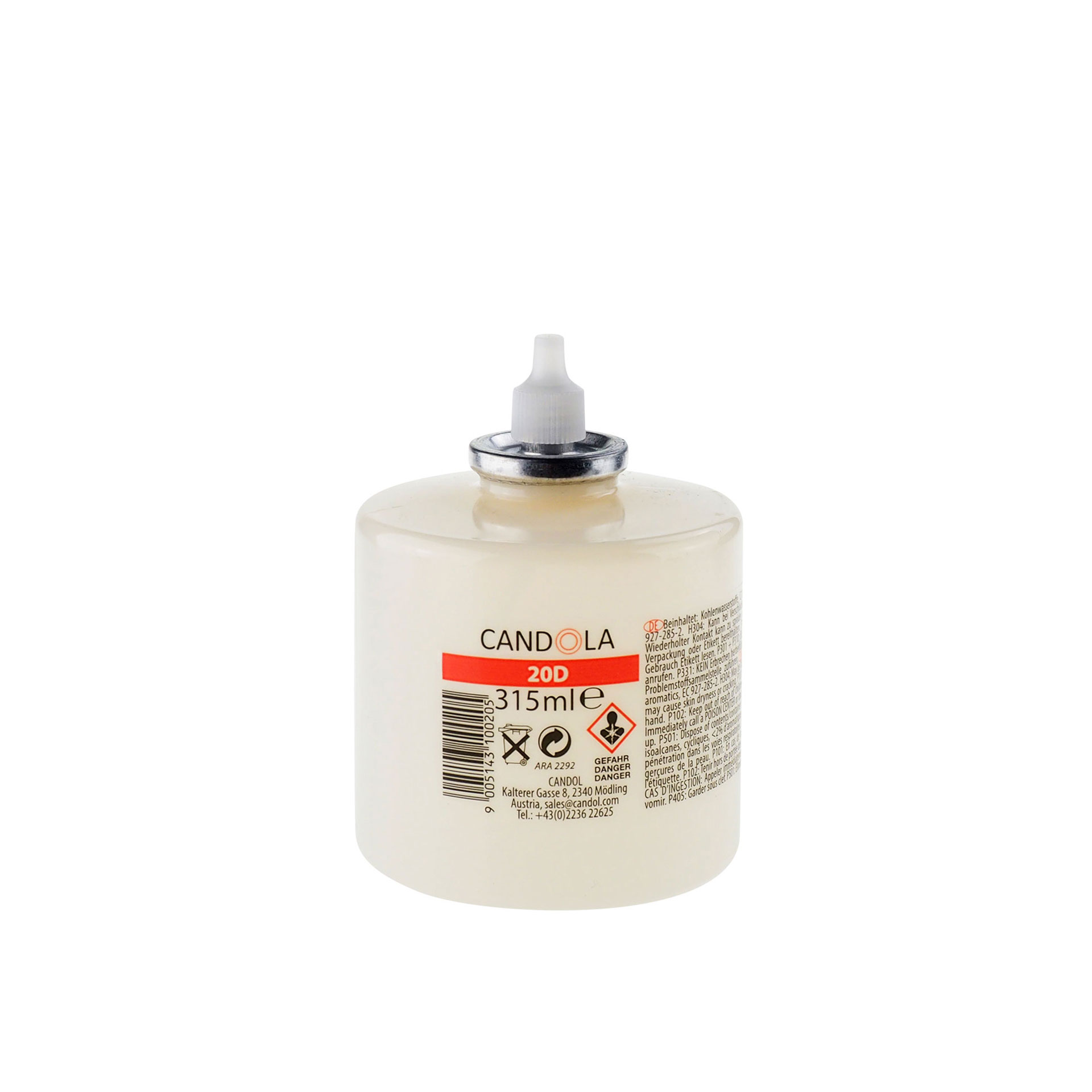 Candola Austauschflasche 20D 315 ml Brenndauer bis 120h - 6 Stück