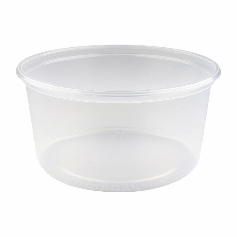Verpackungsbecher PP 250 ml Ø 100 mm H 48 mm rund glatt transparent
