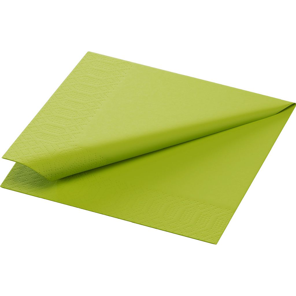 DUNI Zelltuchservietten 24 x 24 cm 1/4 Falz Kiwi 3-lagig (168398)