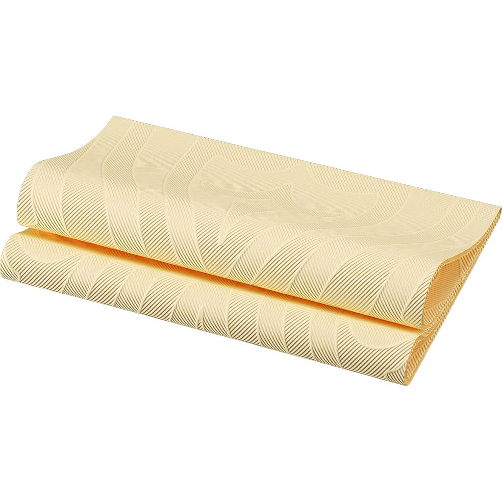 Elegance-Servietten 40 x 40 cm 1/4 Falz Lily cream (168433)