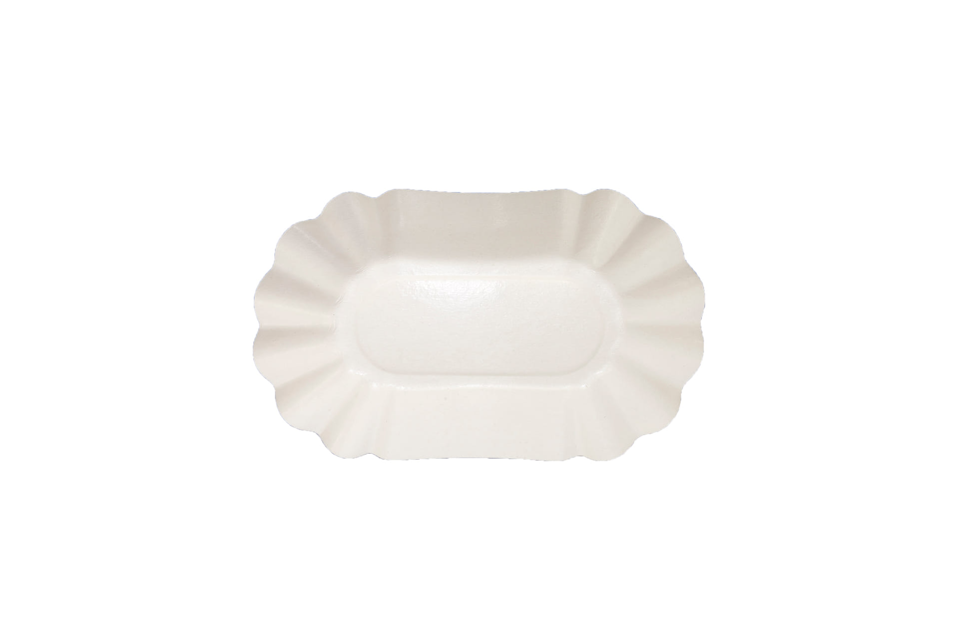Pappschalen oval tief 13 x 23 x 4 cm weiß