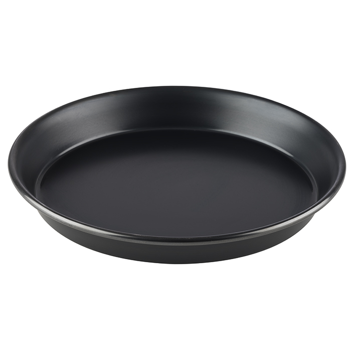 APS Pizzablech 18 cm x 18 cm Höhe: 2,5 cm Schwarz