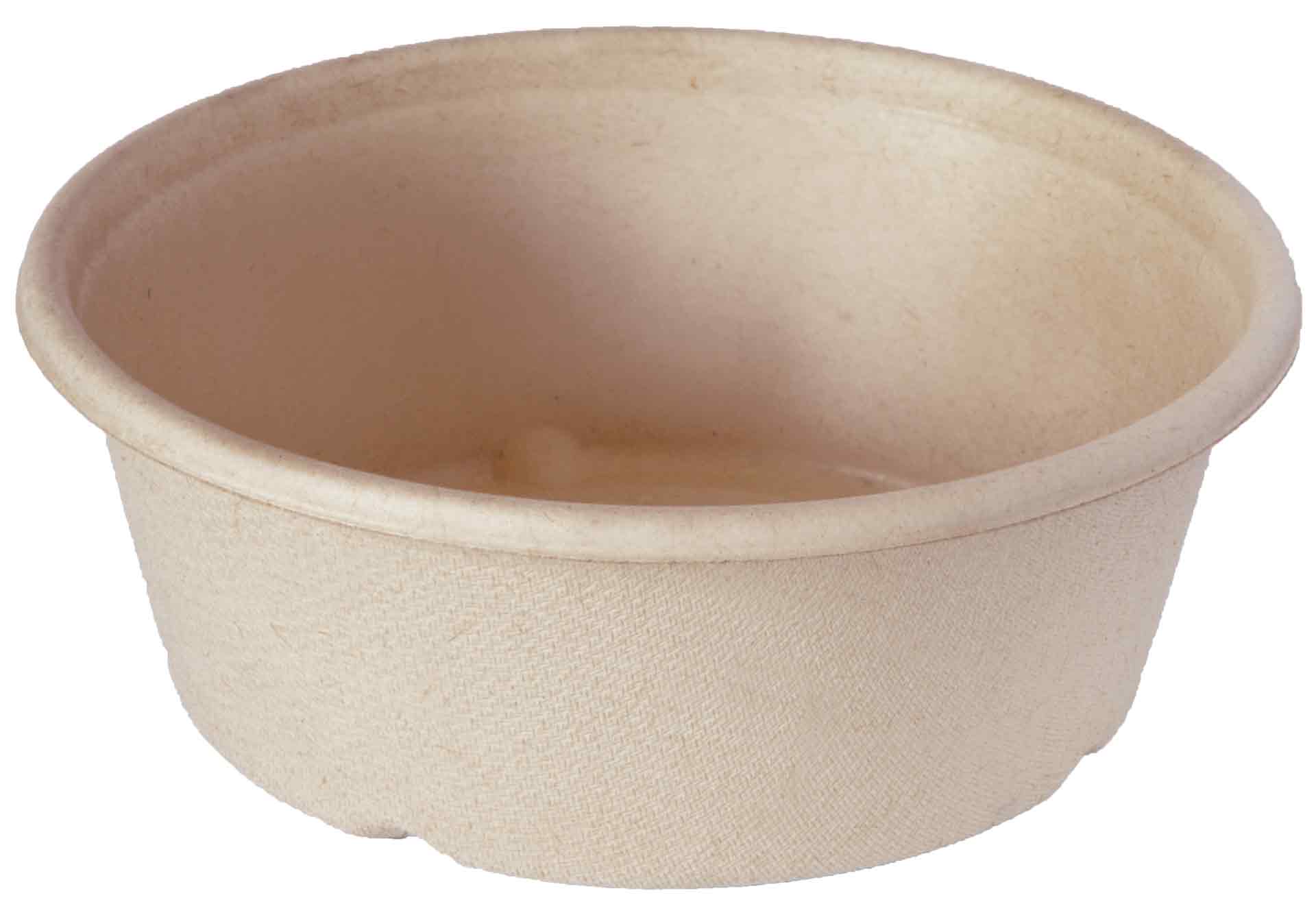 DUNI echoecho / Biopak Salatschalen Bagasse rund 194 x 65 mm 1200 ml braun