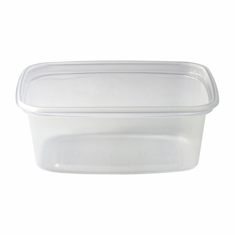 Verpackungsbecher PP 200 ml 108x82x45 mm ECKIG glatt transparent