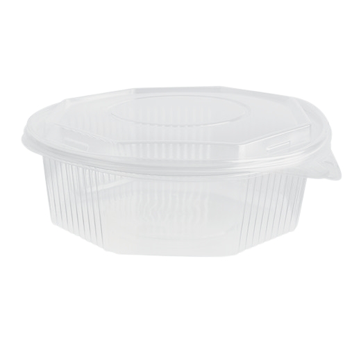 200x Haushaltsboxen PP 1000 ml 8-eckig mit anhängende