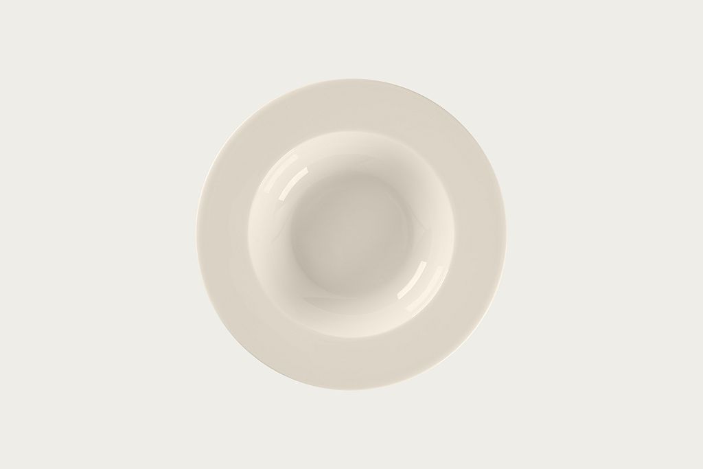 12 x RAK Teller tief rund mit Rand Ø 23 cm H. 4 cm Farbe: Bone China "FEDRA" (BCFRDP23)