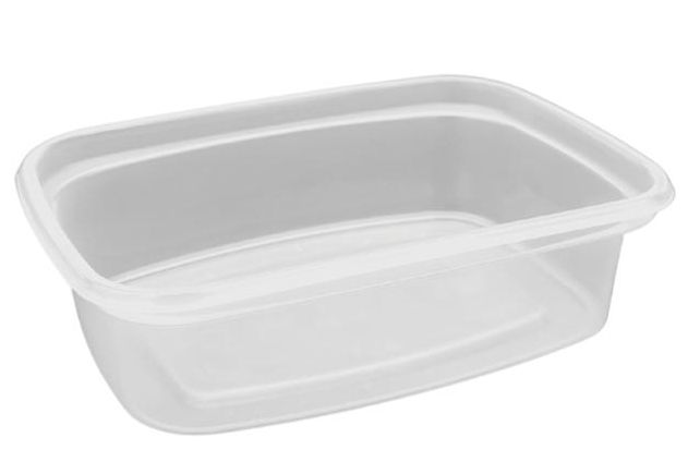 Verpackungsbecher PP glatt 125 ml eckig 108 x 82 x 32 mm transparent