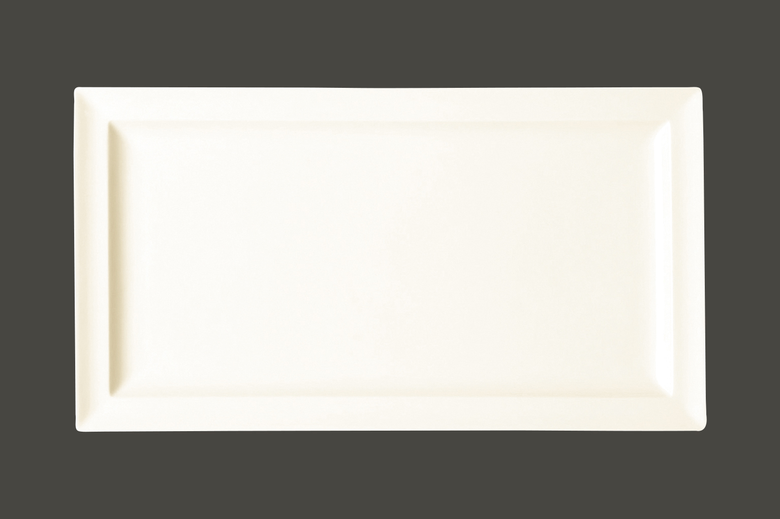 RAK Teller flach mit Rand 38.5cm x 21cm  Ht.2.4 cm CLASSIC GOURMET (CLRP38)