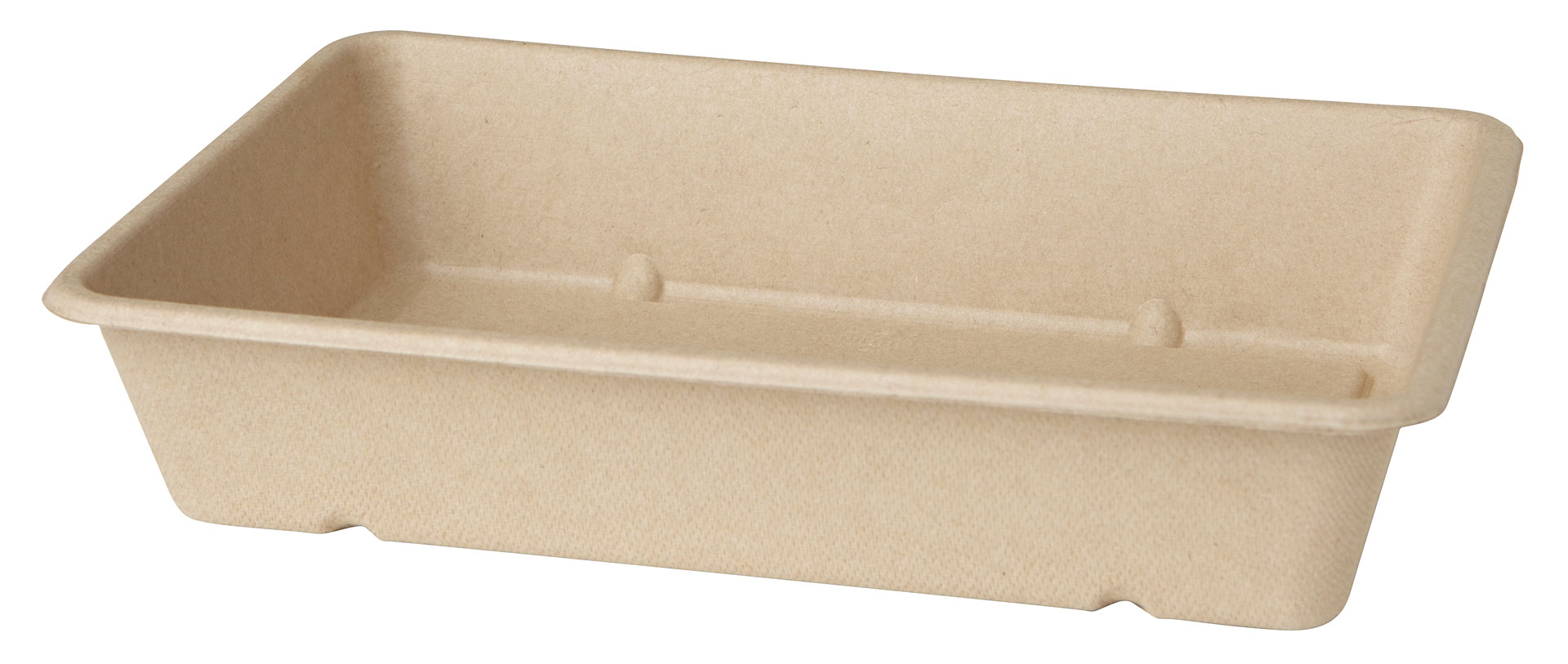 DUNI echoecho Menübox aus Bagasse 230 x 155 x 46 mm 1200 ml braun