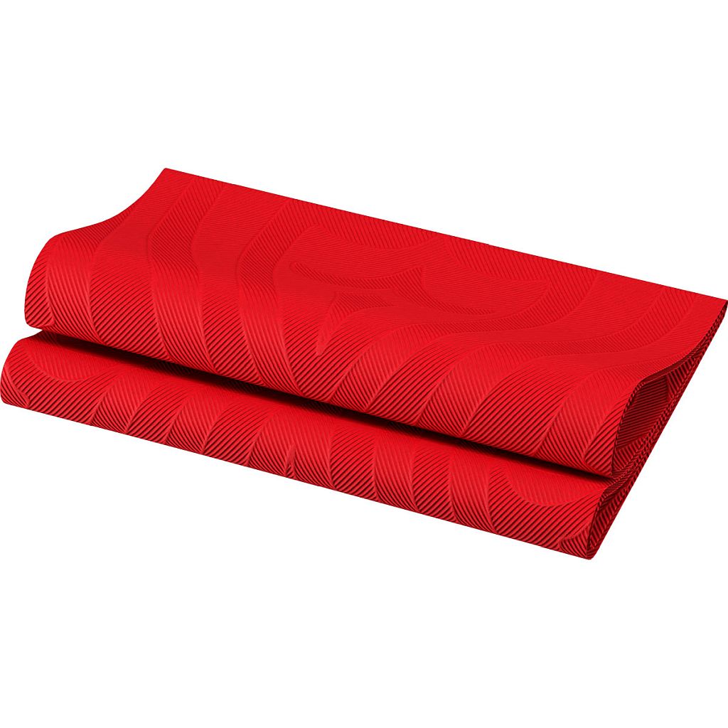 Elegance-Servietten 40 x 40 cm 1/4 Falz Lily rot (168436)