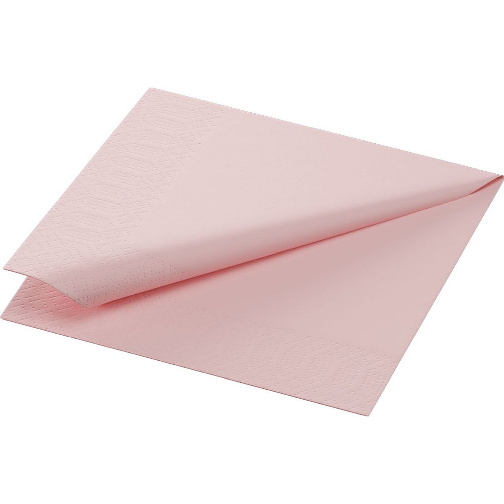 DUNI Zelltuchservietten 24 x 24 cm 1/4 Falz Mellow Rose 3-lagig (174171)