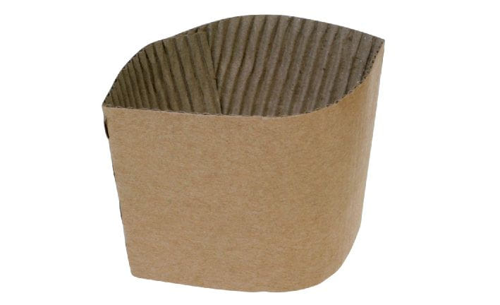 Verbrühschutz-Manschetten für Coffee "to go" 8 - 10 oz braun