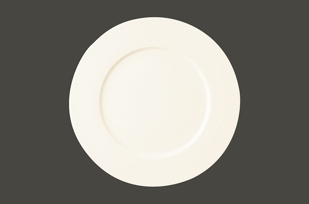 12 x RAK Teller flach mit Rand Ø 22 cm Ht. 2. cm FINE DINE Ivoris Weiß (FDFP22)