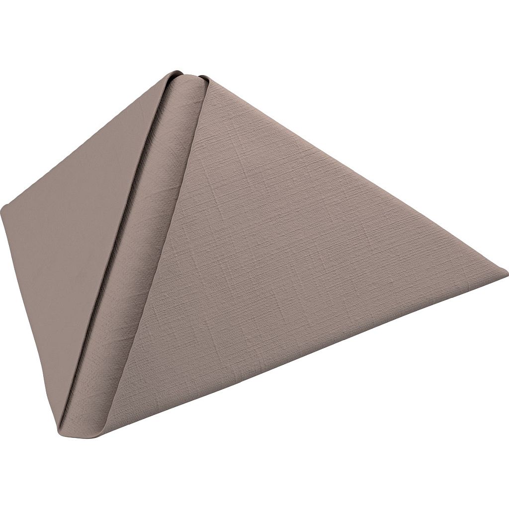 Dunilin-Servietten 40 x 40 cm 1/4 Falz Greige (186785)