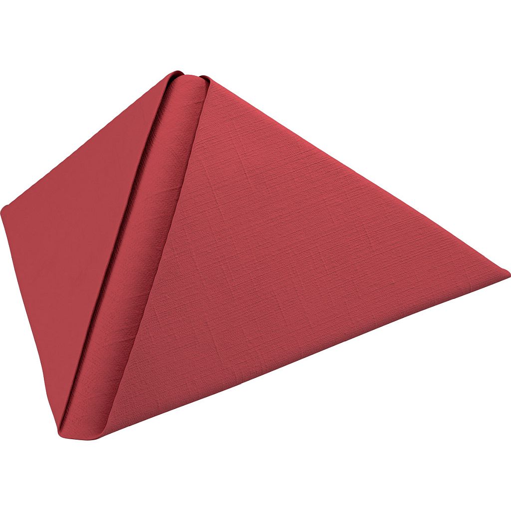 Dunilin-Servietten 40 x 40 cm 1/4 Falz Bordeaux (186759)