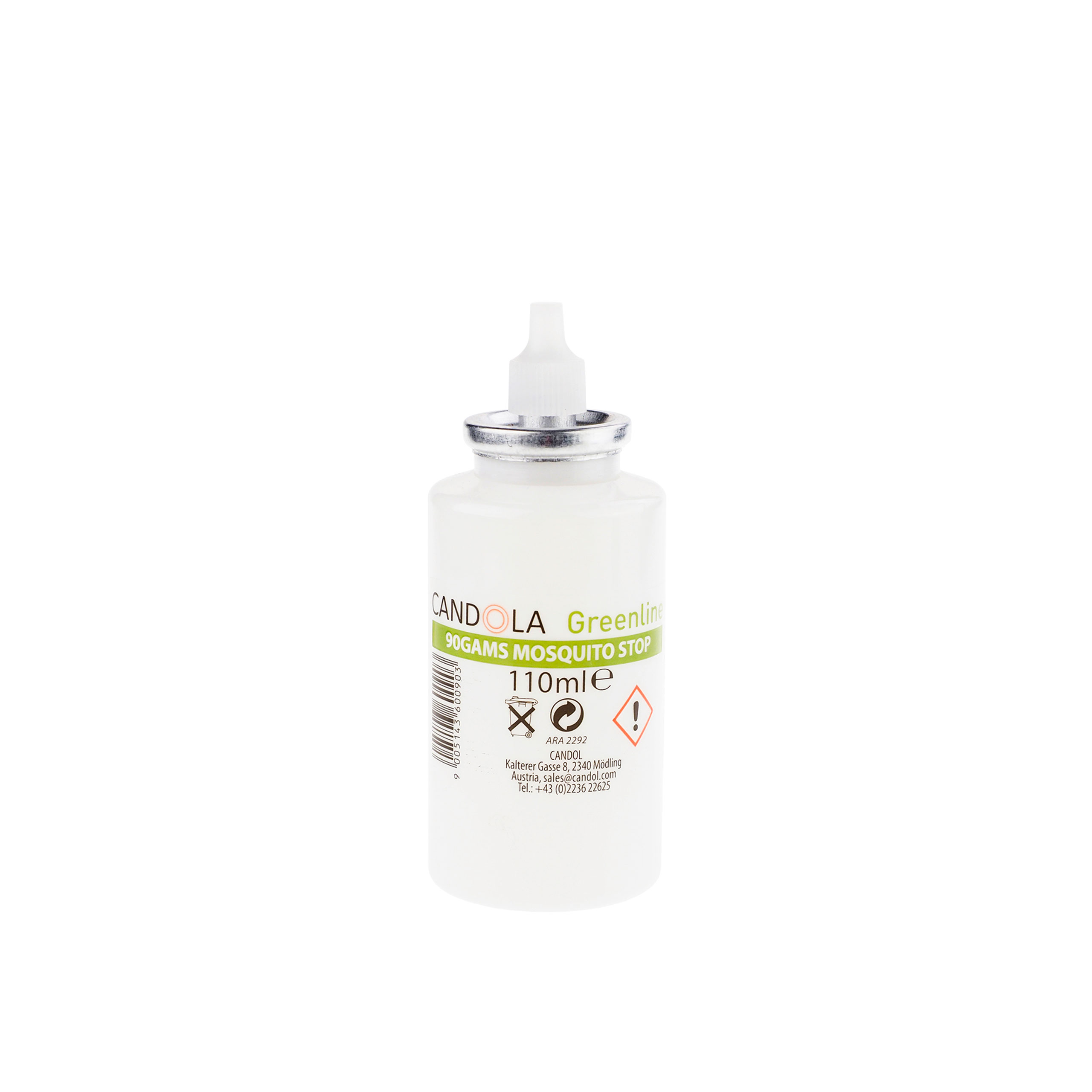 Candola Austauschflasche Greenline Mosquito Stop 110 ml Brenndauer bis 35h
