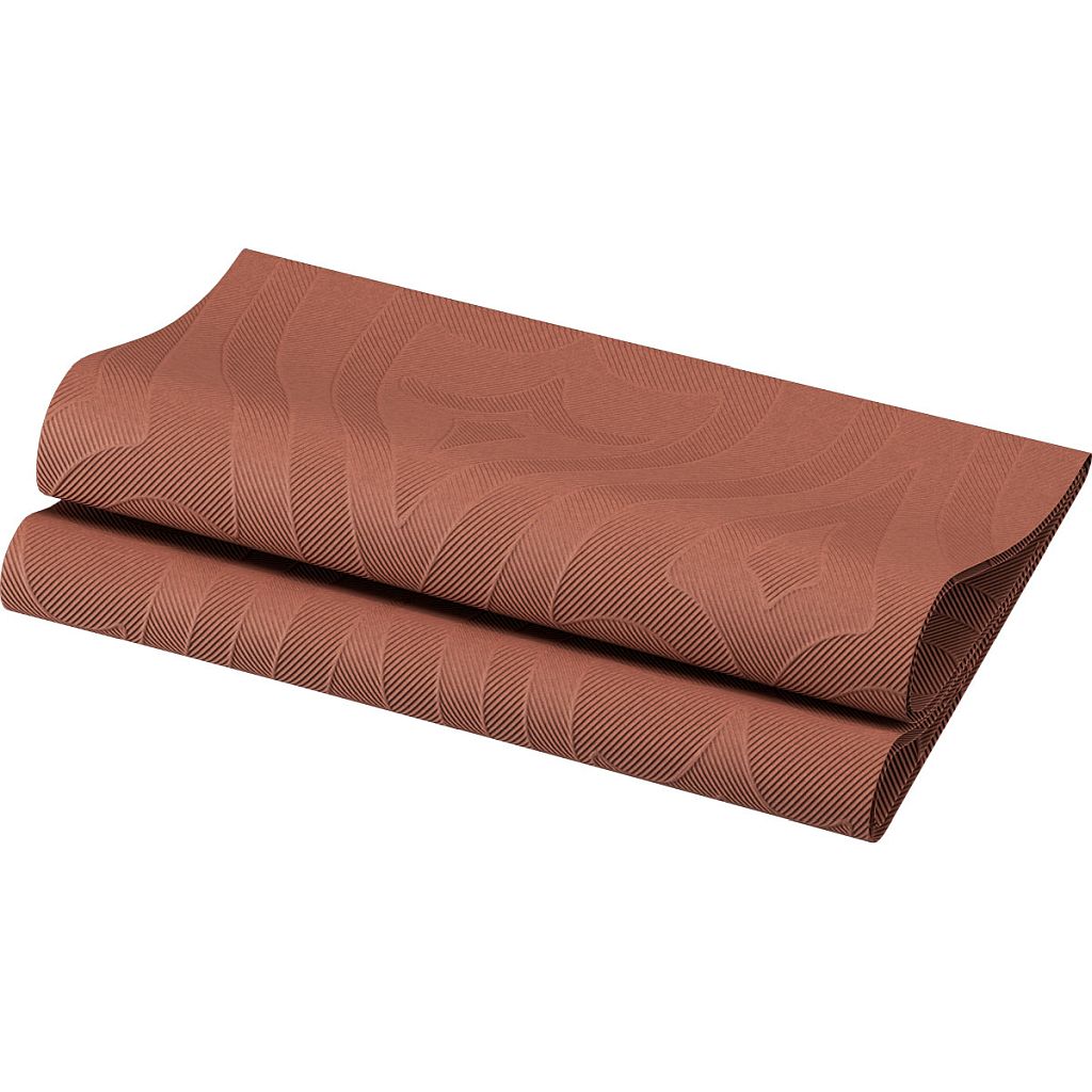 Elegance-Servietten 48 x 48 cm 1/4 Falz Lily chestnut (174389)