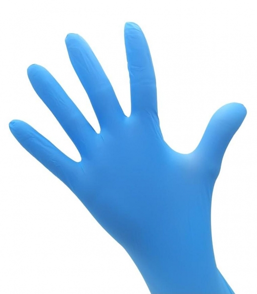 5 x 100 Nitril Handschuhe puderfrei L blau