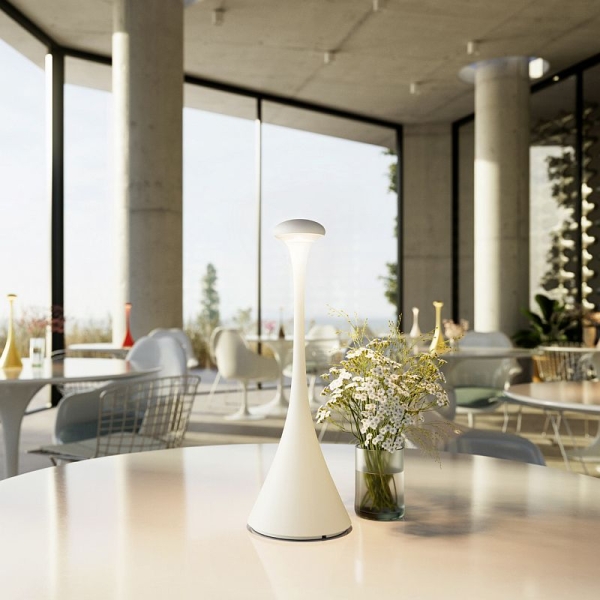 SIGOR Akku-Tischleuchte Nudrop 290 mm weiß