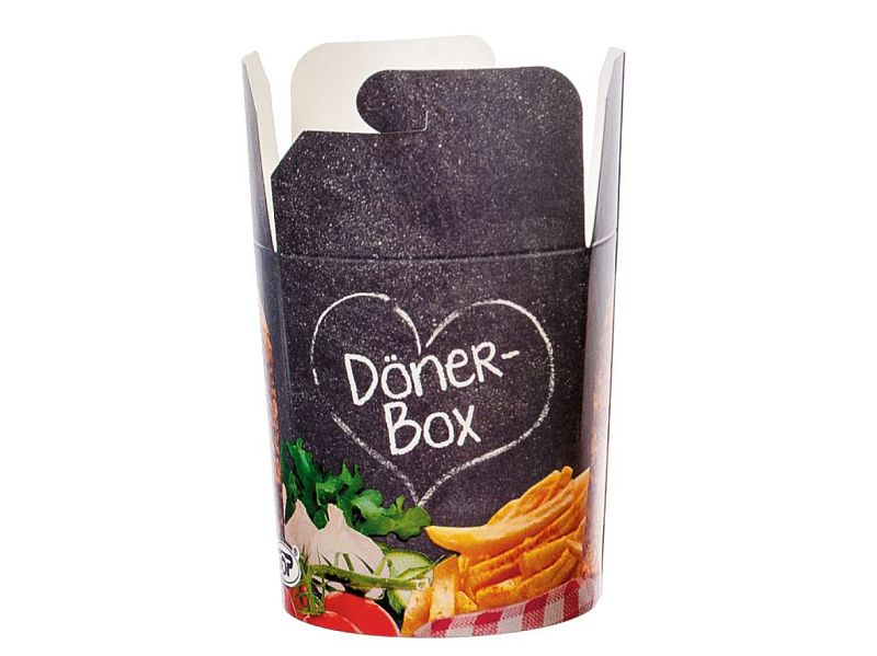 Dönerbox Snackbox 480 ml 16 OZ mit Druck | Dönerboxen | To Go Verpackungen