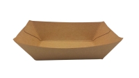Food-Tray-Schiffchen Kraft PE-beschichtet 17 x 12,5 x 2,6 cm braun 400 ml Food-Tray-Schiffchen Kraft PE-beschichtet 17 x 12,5 x 2,6 cm braun 400 ml